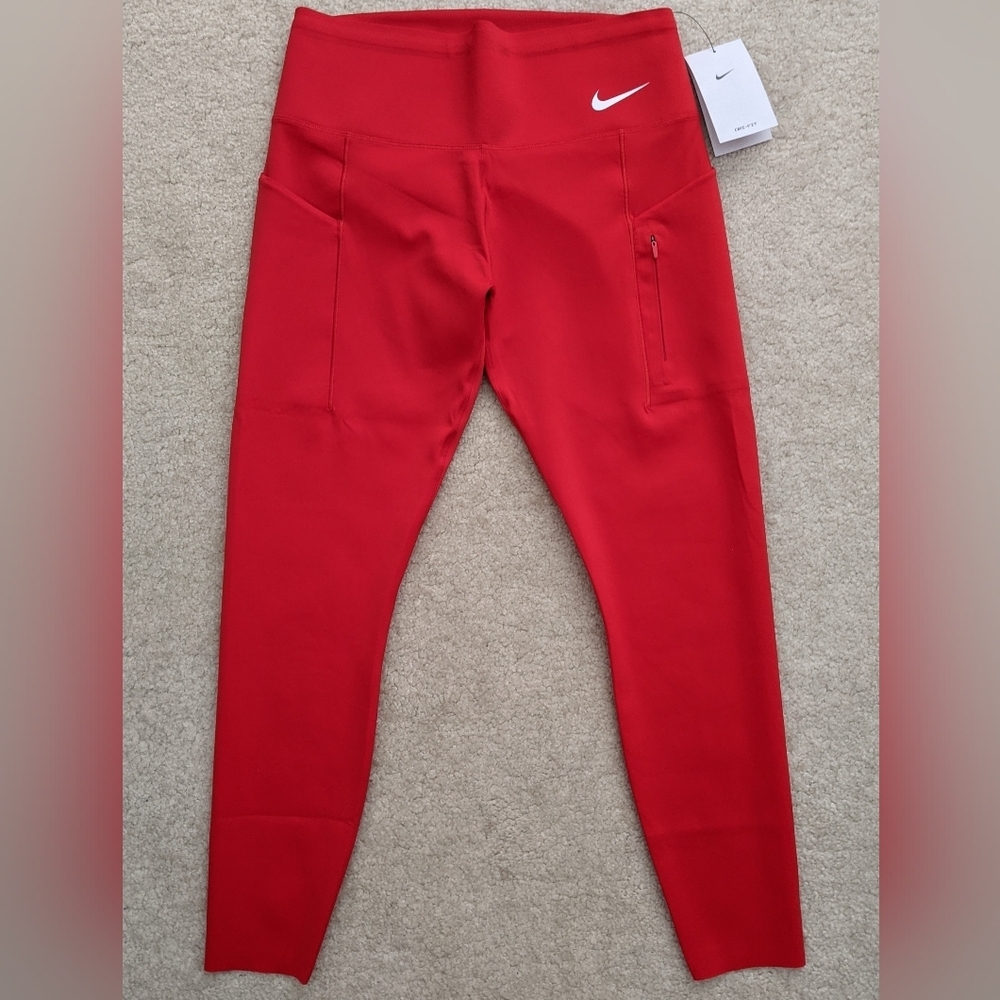 NWT Nike Dri-Fit red leggings large